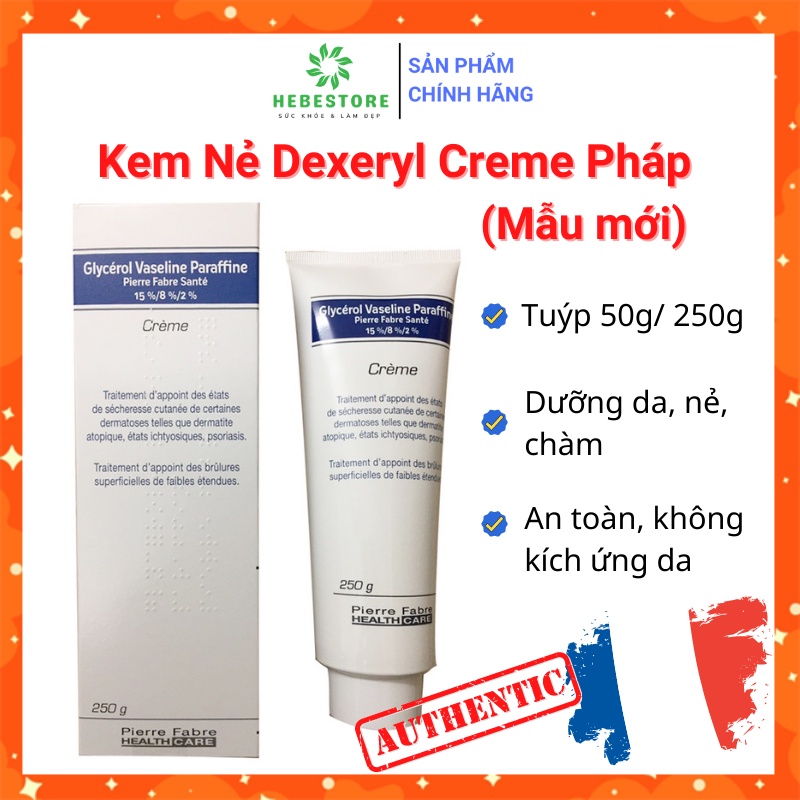 [Chuẩn Pháp] Kem nẻ Dexeryl Creme Pháp 50g/250g dưỡng ẩm da, nẻ, chàm - Mẫu mới | BigBuy360 - bigbuy360.vn