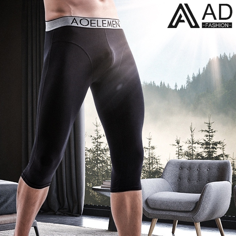 Quần lót boxer dài thể thao co giãn thoải mái phong cách năng động cho nam 094