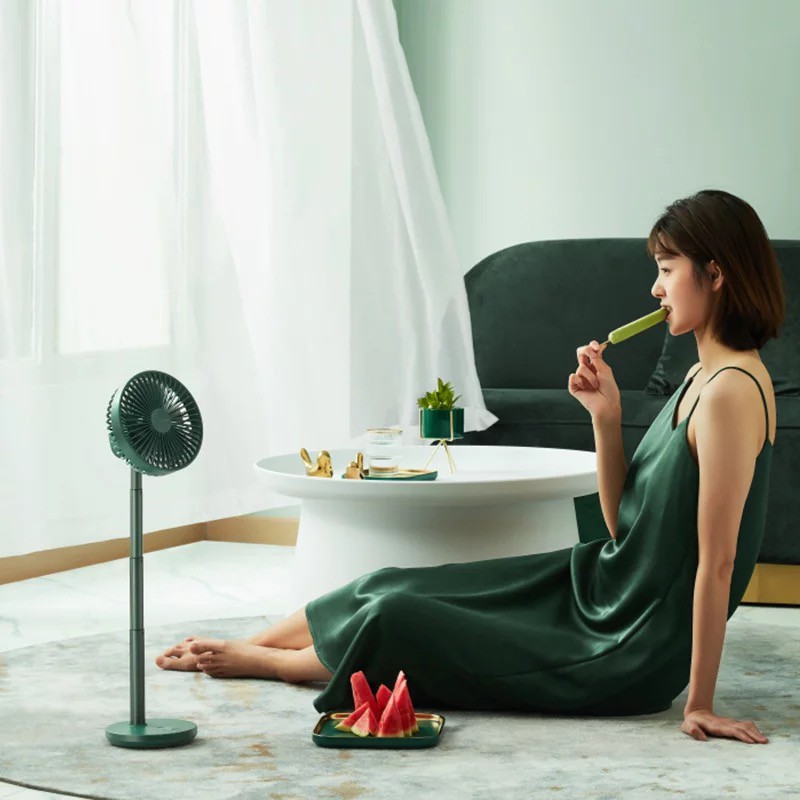 Quạt để bàn tích điện có thể điều chỉnh độ cao, có chế độ xoay 180 độ, Quạt mini pin cực lớn 8000mAh dùng lên tới 20h | BigBuy360 - bigbuy360.vn