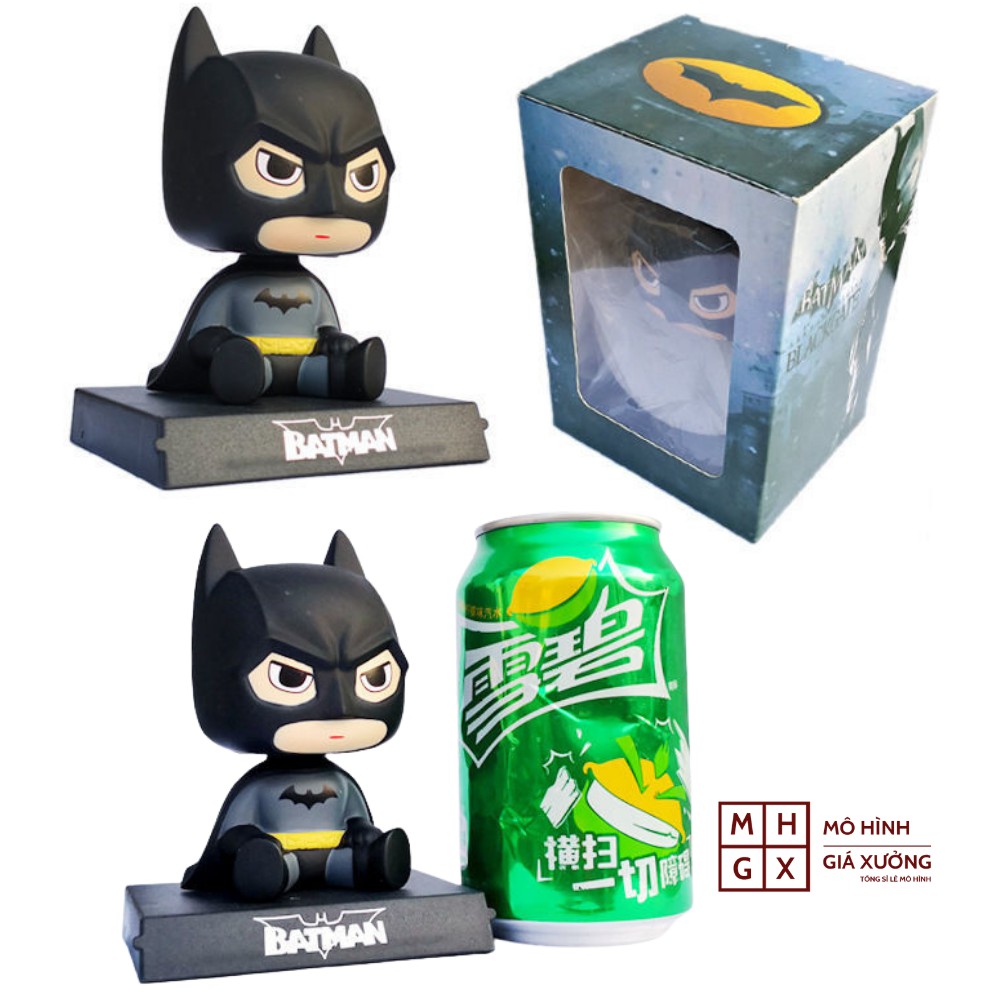 Mô Hình BatMan Siêu Nhân DC lắc đầu chibi dễ thương ngỗ nghĩnh - Quà tặng , bầy bàn , bầy taplo