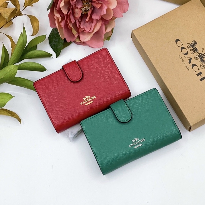 Ví Coach da thật pha canvas hàng đẹp