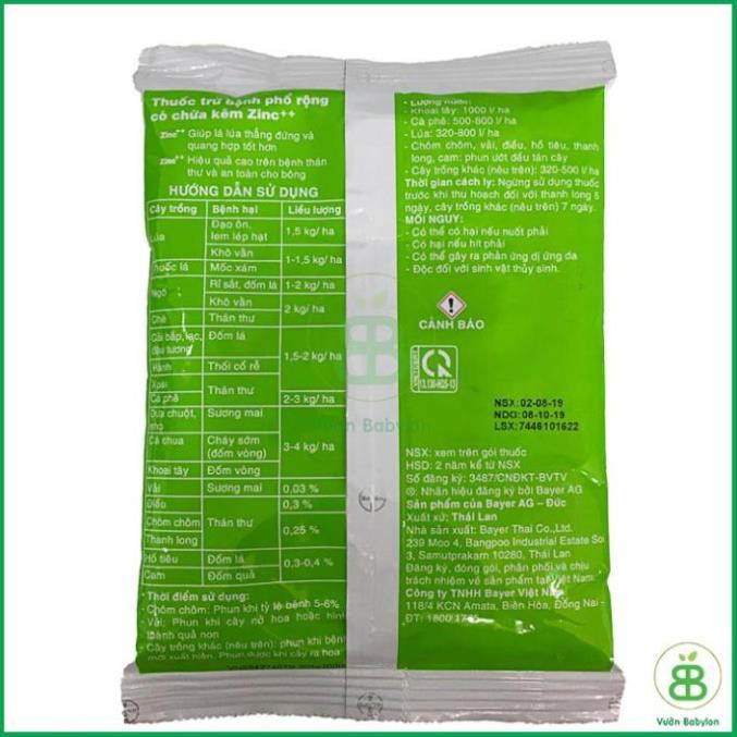 Antracol 70wp gói 100g - Thuốc Trừ Bệnh Tạo Áo Giáp Kẽm Bảo Vệ Cây