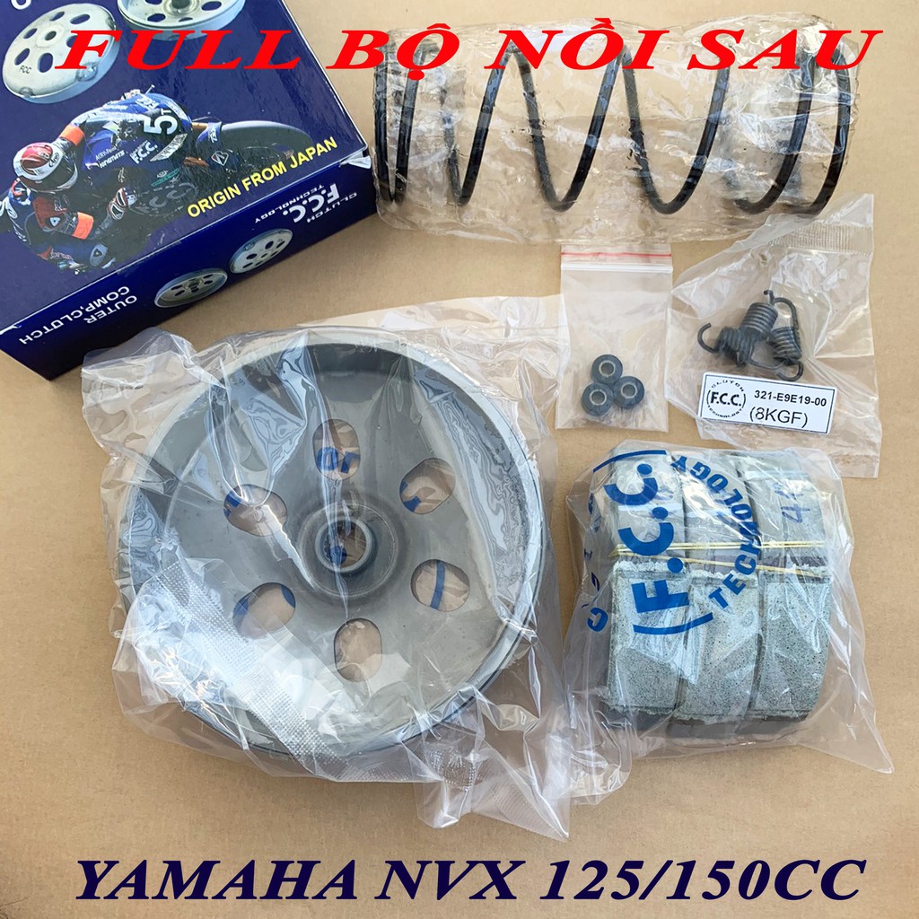 Full bộ nồi sau Yamaha NVX 125/150 - Tăng tốc và chống rung ga đầu