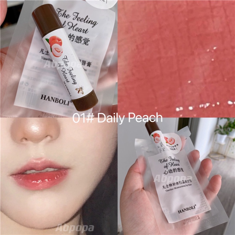 [Hàng mới về] Son dưỡng môi HANBOLI dạng thạch trái cây vaseline màu tiệp da ILY