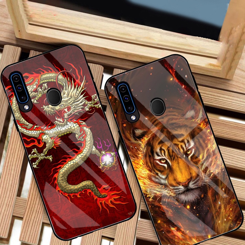 Ốp Lưng SAMSUNG A20S mặt kính cường lực cao cấp thiết kế Độc Quyền