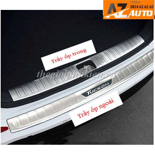 Chống trầy cốp Hyundai Tucson 2016-2023– INOX