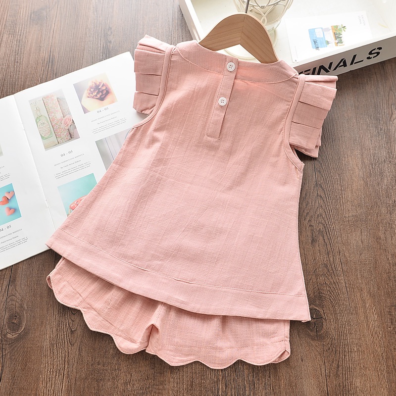 Bộ 2 món BEAR LEADER Áo không tay cổ tròn và Quần ngắn dành cho bé trai 3-7 tuổi