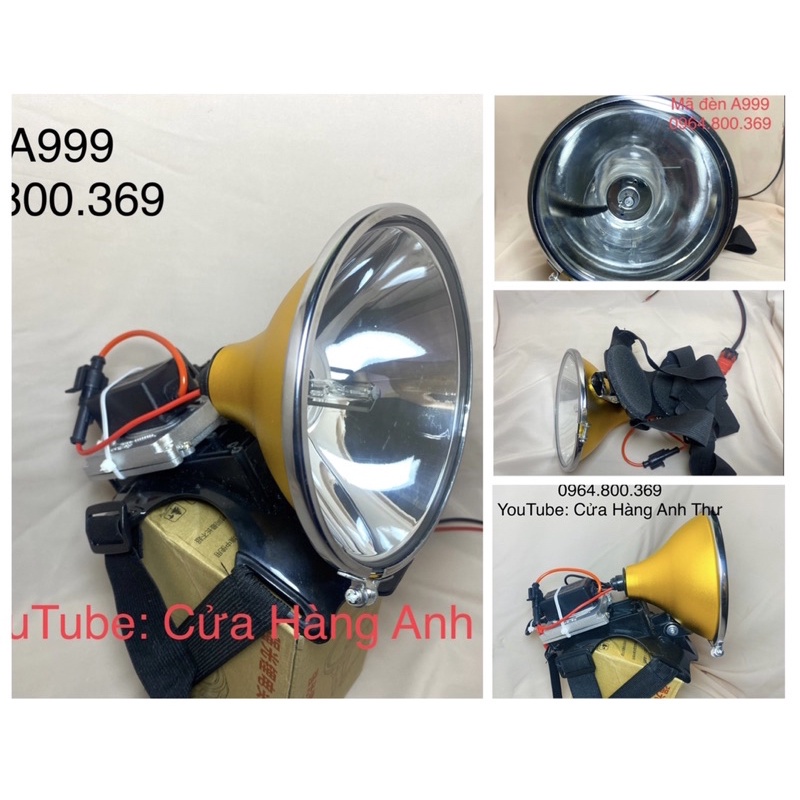 Đèn A999 Đèn kẹp bình ác quy 12V sử dụng bóng xenon 55W anhthushop
