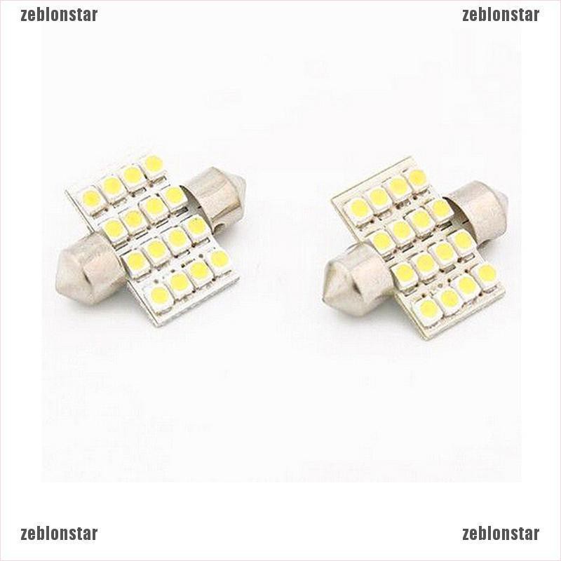 ❤Bộ 16 Đèn LED 31mm 3528 16 Bóng Nhiều Màu Sắc