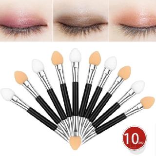 Bộ 10 cọ mút bọt biển 2 đầu đánh phấn mắt trang điểm chuyên dụng