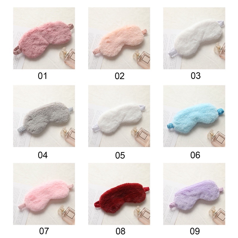 [Hàng mới về] Mặt nạ che mắt ngủ phối vải satin giả lụa mềm mại tiện dụng khi đi du lịch