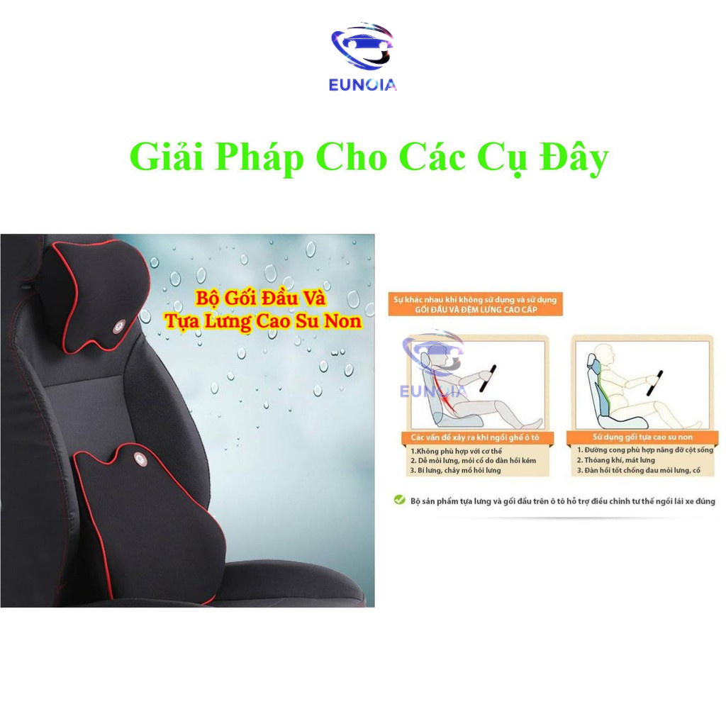GỐI TỰA ĐẦU, TỰA LƯNG CAO SU NON CAO CẤP