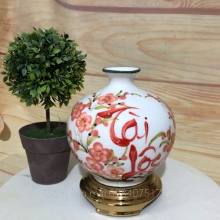 Bình hút lộc mini gốm sứ Bát Tràng