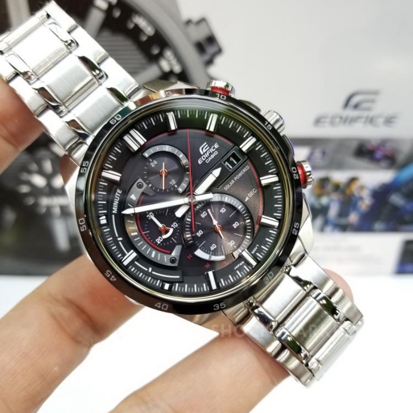 Đồng hồ nam điện tử đeo tay chống nước thời trang , CA$IO EDIFICE EQS600 -1AV size 44mm fullbox