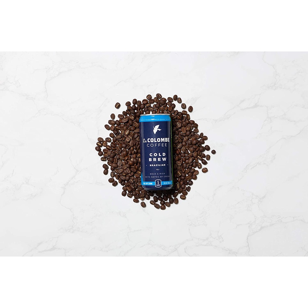 CAFE BRAZILLIAN Ủ LẠNH UỐNG LIỀN La Colombe Cold Brew Coffee, Medium Roast, Single Origin, No Sugar Added, 266ml