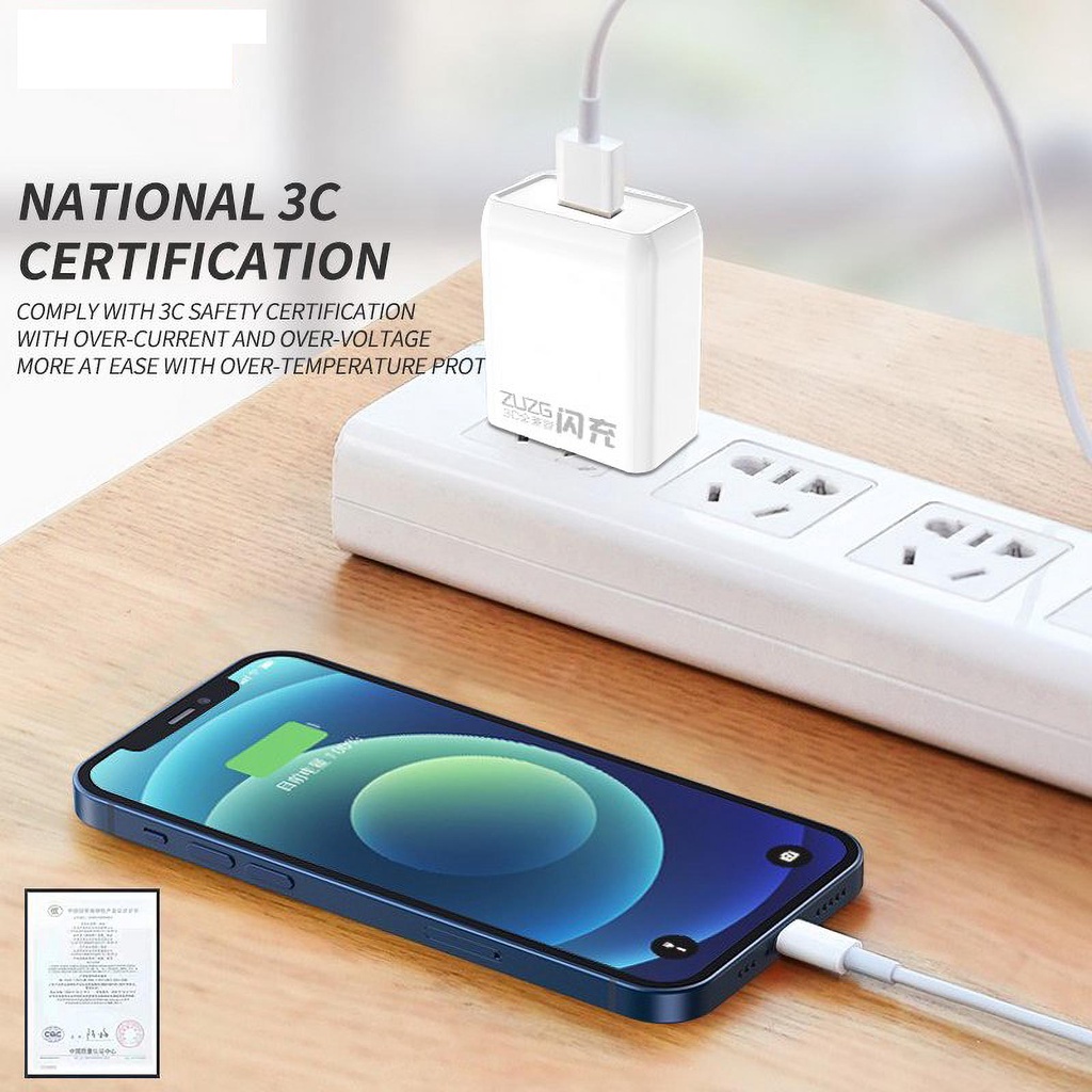 Củ sạc nhanh samsung type c 22.5W PD + QC 3.0 chính hãng ZUZG UC06