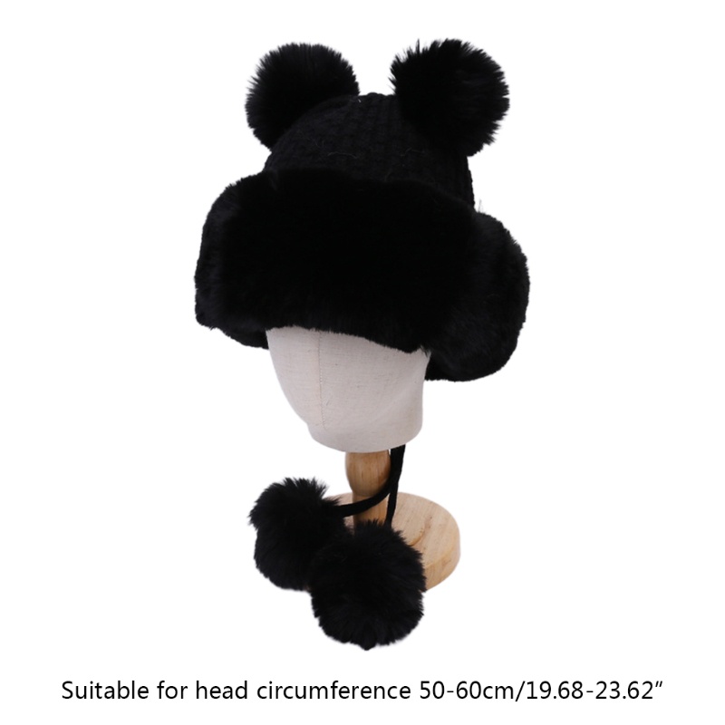 Mũ Len Dệt Kim Thiết Kế Hoạt Hình Dễ Thương Thời Trang Thu Đông