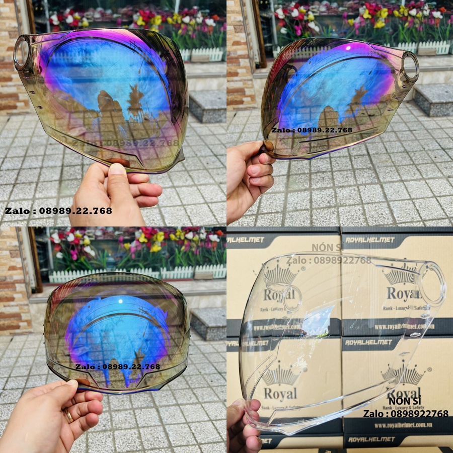 Kính rời gắn nón Royal M268 XH01 không kèm mũ