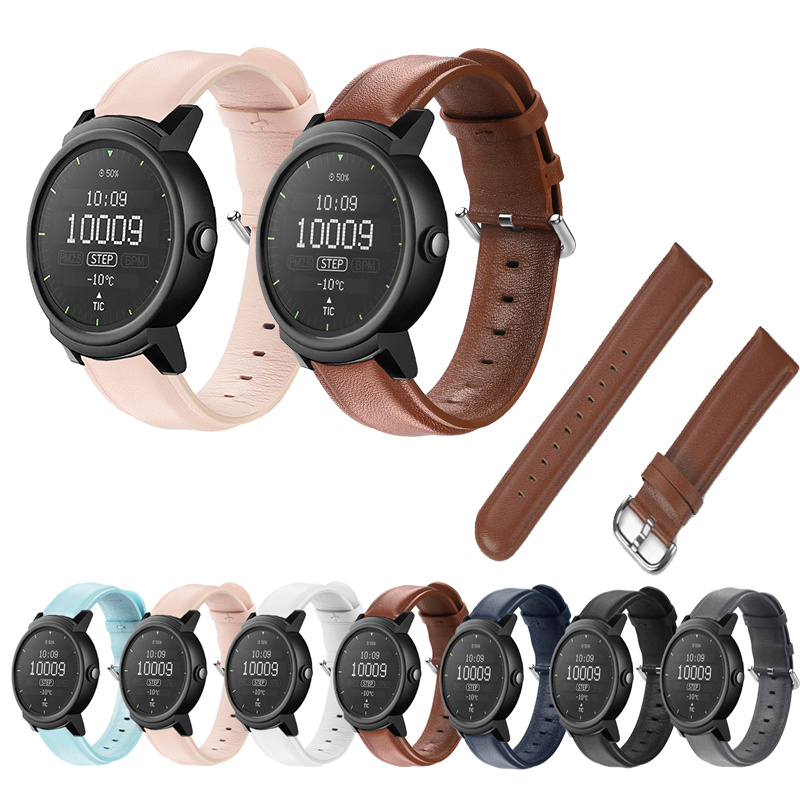Dây Đeo Bằng Da Cho Đồng Hồ Thông Minh Ticwatch 2 / Ticwatch E