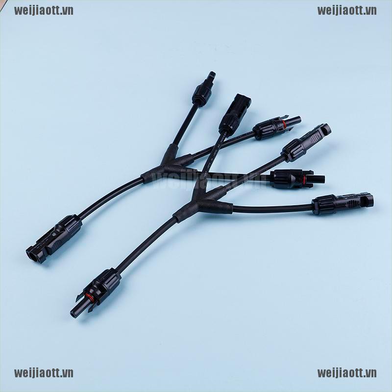 1 Cặp Dây Cáp Nối Tấm Pin Năng Lượng Mặt Trời Hình Chữ Y (1 Đến 3) Mc4