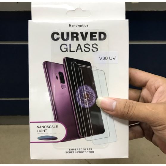 Kính cường lực UV Full màn hình (hở loa) công nghệ mới đèn UV LG V30