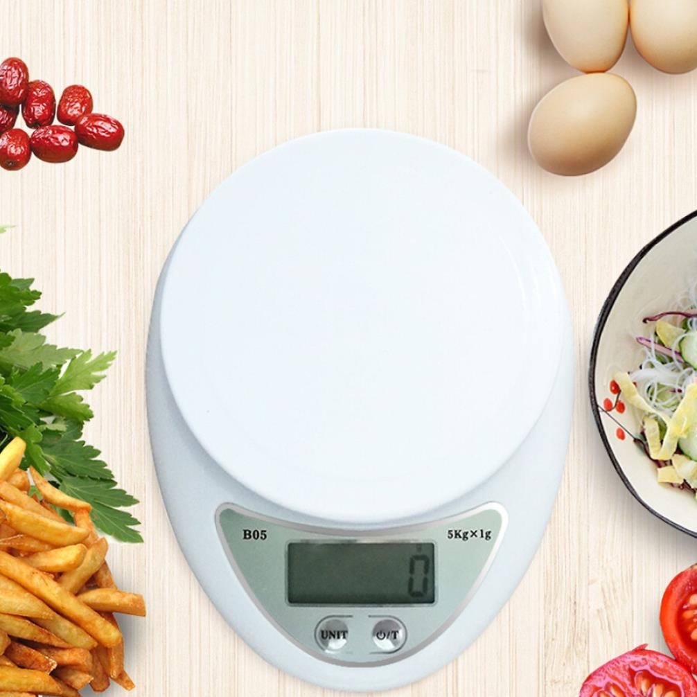 Cân tiểu ly điện tử nhà bếp mini định lượng 1g - 5kg độ chính xác cao kèm 2 viên pin AAA