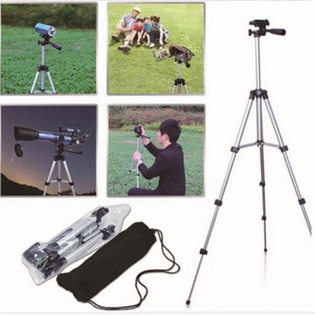 Gậy TRIPOD 3 chân kéo dài làm giá đỡ điện thoại( mua 2 tặng thêm 1 ốp)