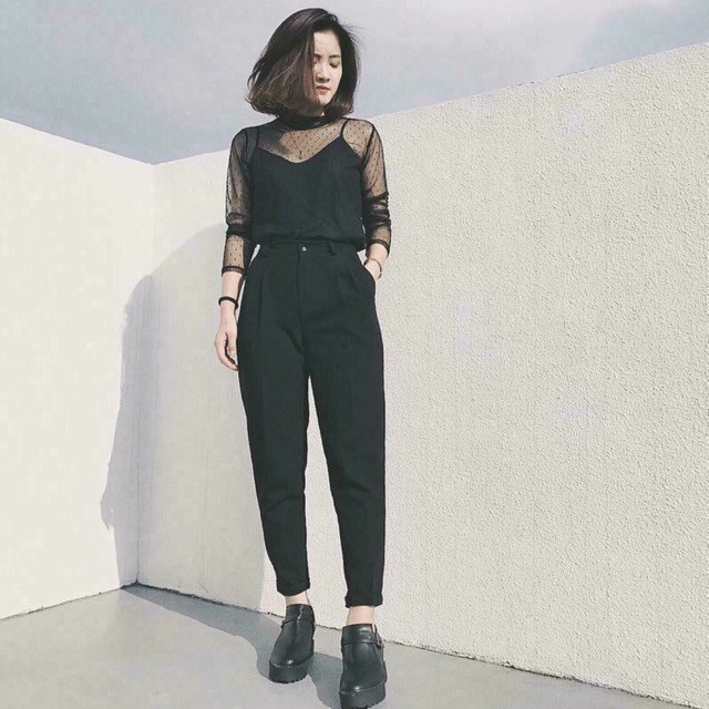 Quần baggy vải tuyết mưa