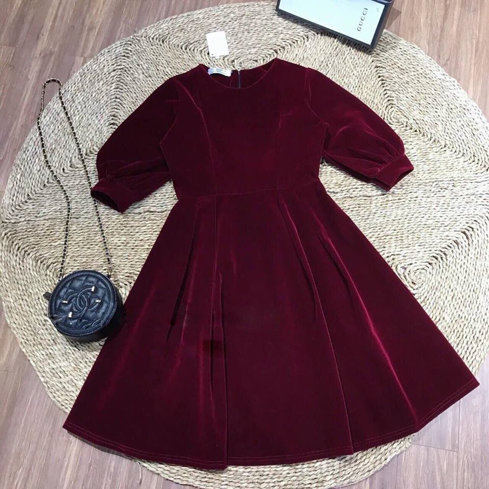 Váy Nhung Đỏ