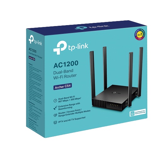 Bộ Phát Wifi TP-Link Archer C54 Băng Tần Kép AC1200 - Chính hãng