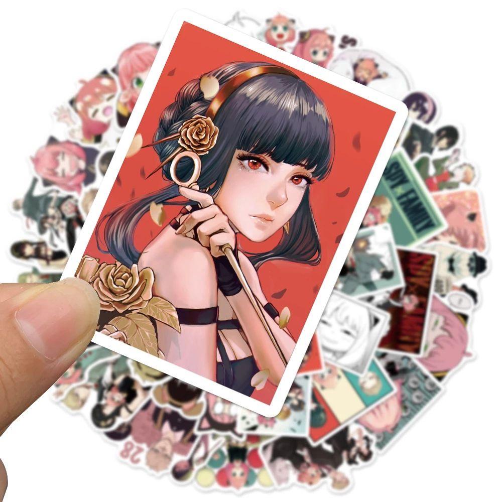 Nhãn Dán Trang Trí Hành Lý / Điện Thoại Tự Dính Chống Thấm Nước Họa Tiết Hoạt Hình Graffiti Sáng Tạo