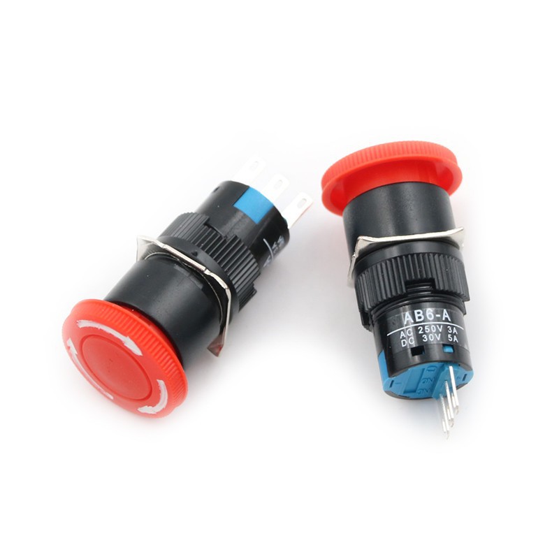 Bộ 2 Công Tắc Nút Nhấn Khẩn Cấp 16mm