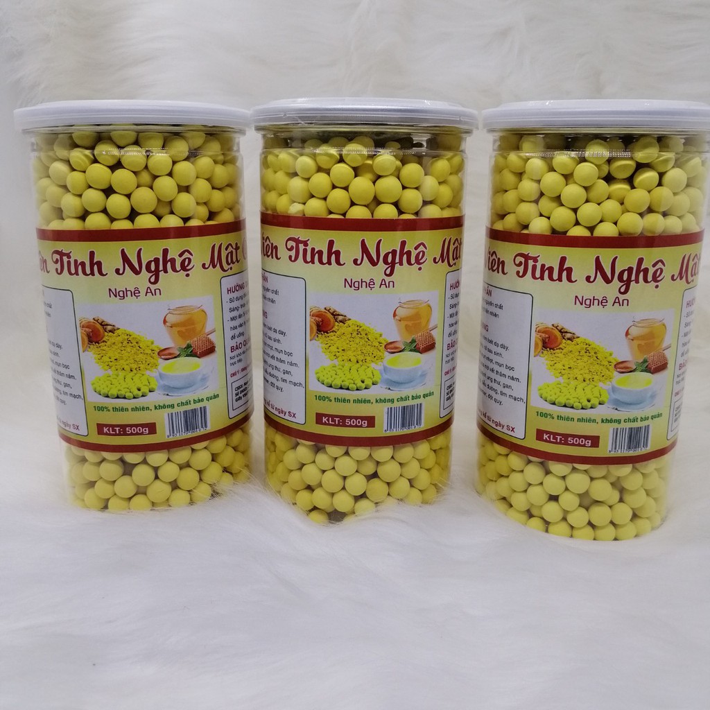 Viên tinh nghệ mật ong rừng - hũ 500gr, B NATURE