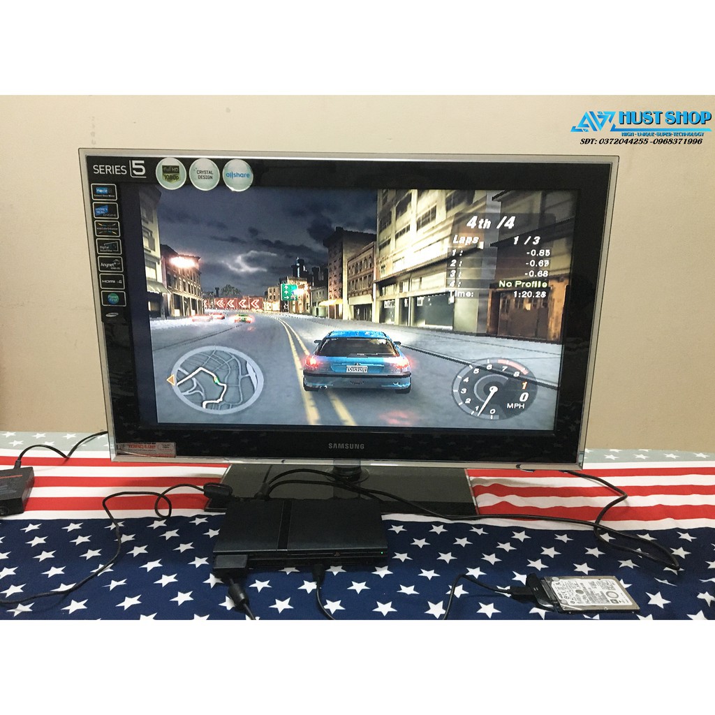 Máy Chơi Game PS2  Kèm Ổ Cứng 320GB Full 5000+ Games PS2/PS1/NES/SNES/ARCADE...