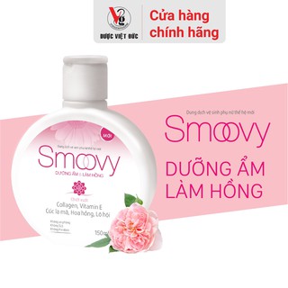 Dung dịch vệ sinh phụ nữ smoovy dưỡng ẩm và làm hồng vùng kín dùng cho cả - ảnh sản phẩm 1