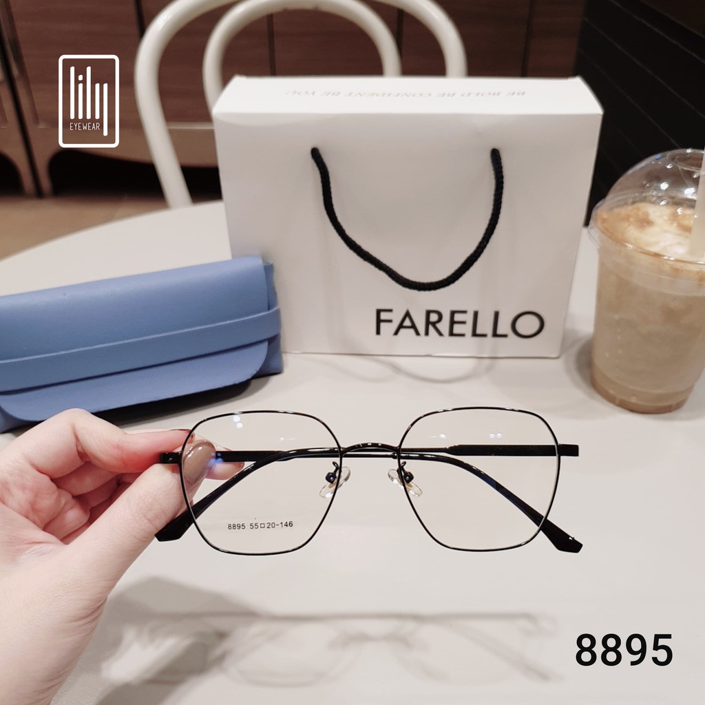 Gọng kính cận mắt kim loại viền mảnh thời trang nữ lilyeyewear 8895 | BigBuy360 - bigbuy360.vn