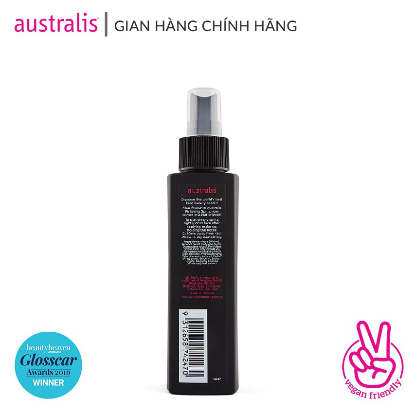 Xịt Khóa Lớp Trang Điểm Australis Dạng Lì Kiềm Dầu 150ml Make Up Finishing Spritz Matte | BigBuy360 - bigbuy360.vn