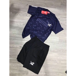 Bộ đồ nam, bộ quần áo thể thao nam tay lỡ in logo trước ngực - In Nhiệt dập vân - BN27