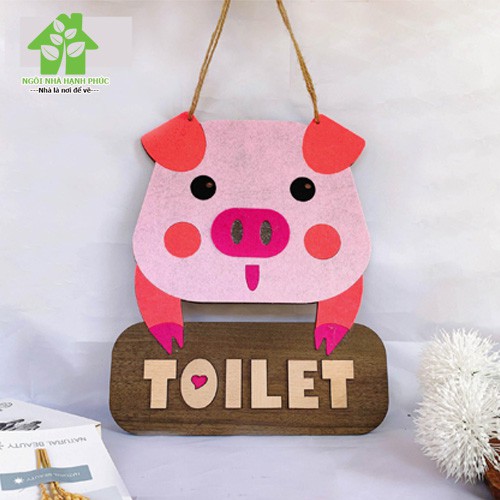 Bảng gỗ decor trang trí treo cửa toilet WC TỔNG HỢP NHIỀU MẪU ĐẸP