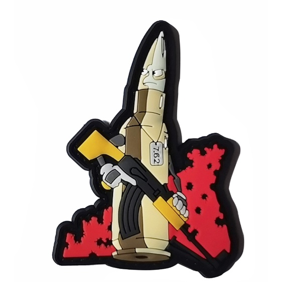 Patch PVC huy hiệu Chechnya dán quần áo_ba lô_túi xách