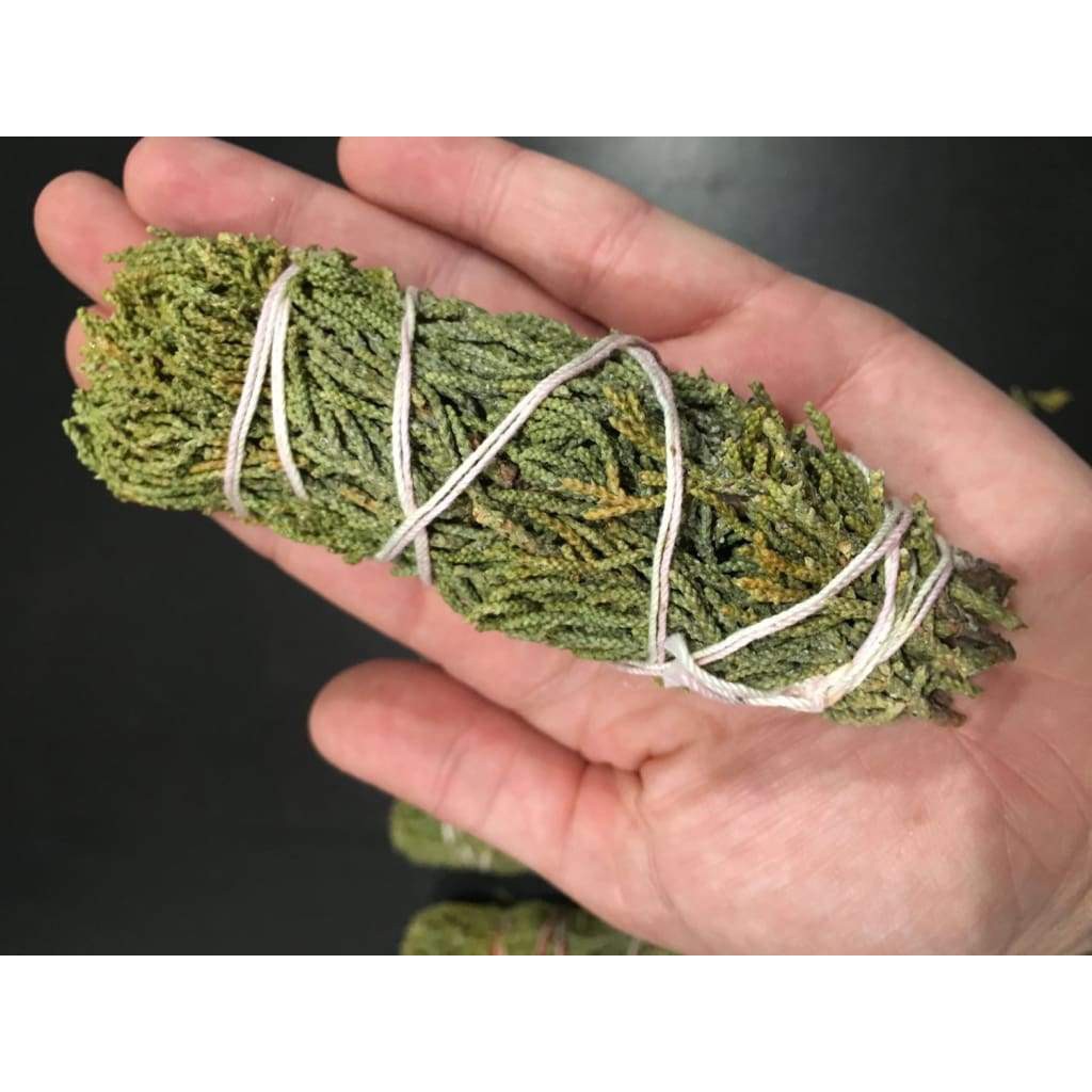 Sét 1 thanh palo santo 10cm và 1 bó bách xù (palo santo and juniper) thảo mộc xông nhà dễ chịu (Combo10)