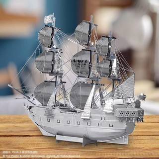 Mô Hình Kim Loại Lắp Ráp 3D Black Pearl - Tàu Cướp Biển Caribbe