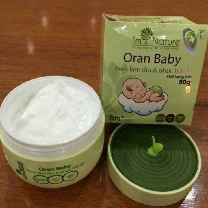 (+Quà) Kem Chống Muỗi Oran Baby I'm Nature - Làm Dịu Và Phục Hồi Da Do Muỗi Đốt Cho Bé 50gr