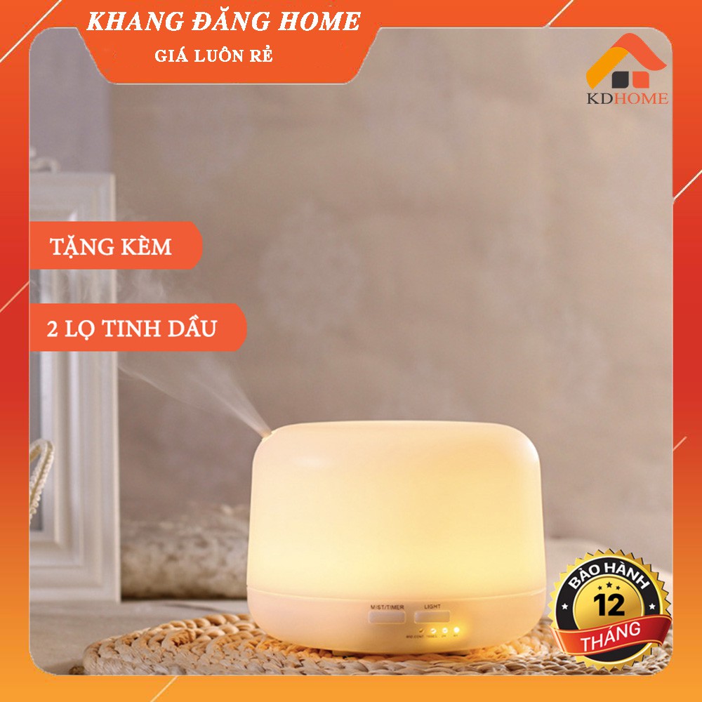 Máy khuếch tán tinh dầu siêu âm trụ tròn 300ml