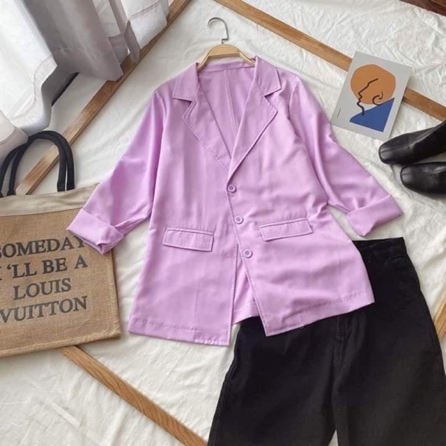 Áo vest tím nữ( kèm hình thật)