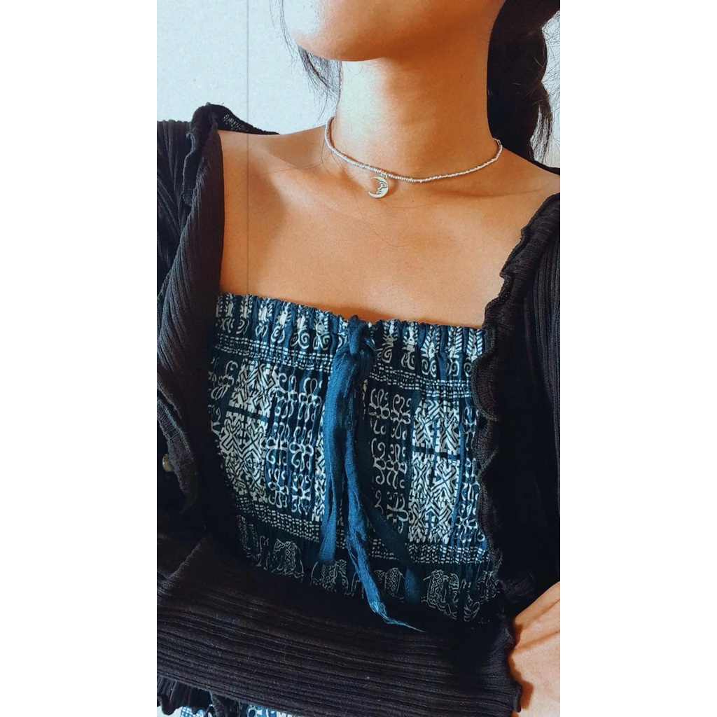 VÒNG CỔ CHOKER WATERPROOF CHARM BẠC | HANDMADE | VALE.SOMETHINGBOHO