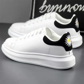 Giày Sneaker MCQ Hoa Cúc Dây Lụa Cao Cấp Full Box Full Bill