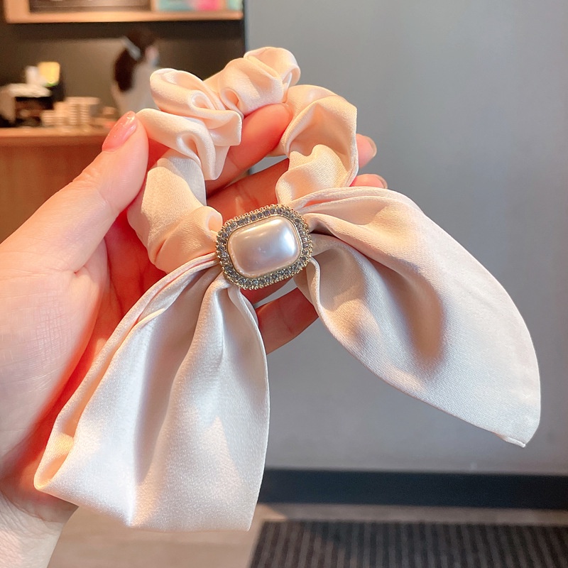 Dây Buộc Tóc Cao Su Co Giãn Hình Chiếc Nơ Phong Cách Hàn Quốc Thời Trang Cho Nữ