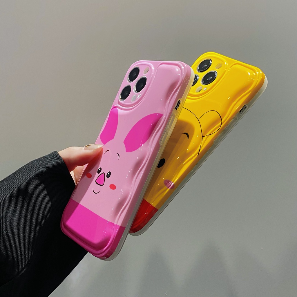 Ốp Điện Thoại Họa Tiết Hoạt Hình Winnie Dễ Thương Chống Sốc Cho iPhone 13/12/11/X