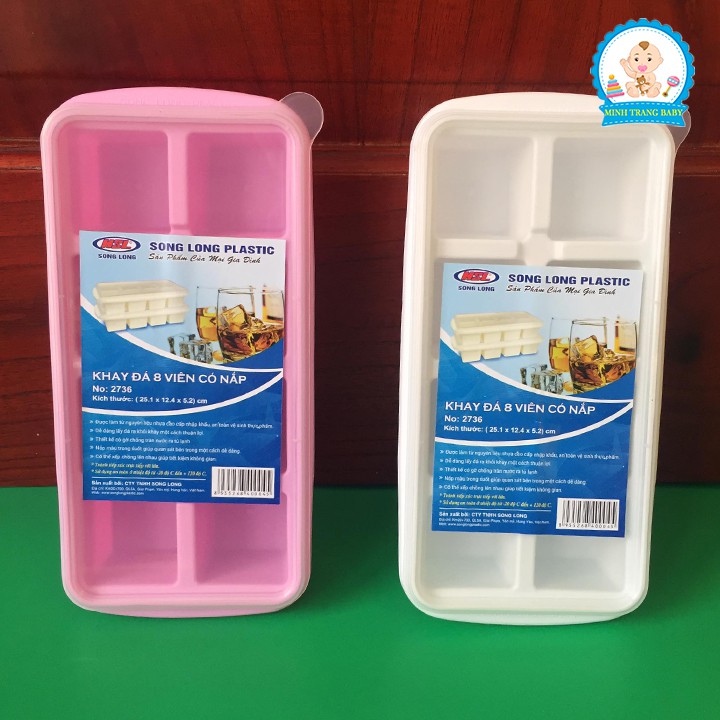 Khay Trữ Đồ Ăn Dặm 8 Ngăn Có Nắp Đậy Cho Bé (Hàng Việt Nam)